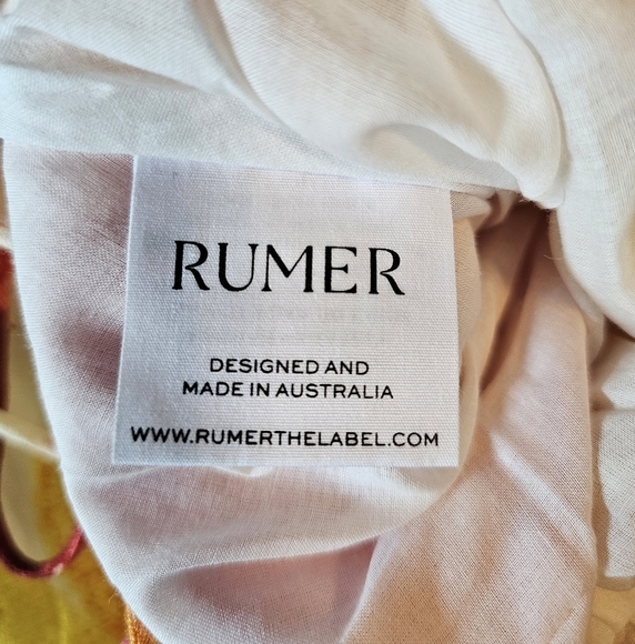 Rumer Sunshine Halter Maxi Dress, Pink Orange Yellow Floral, Small - Picture 10 of 11